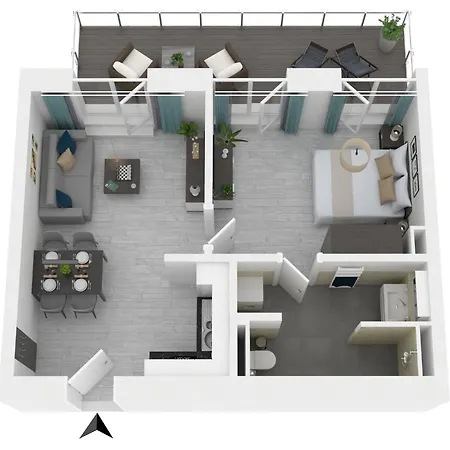 Zwei Wasser - Alte Seefahrtschule Hotel apartamentowy 4*